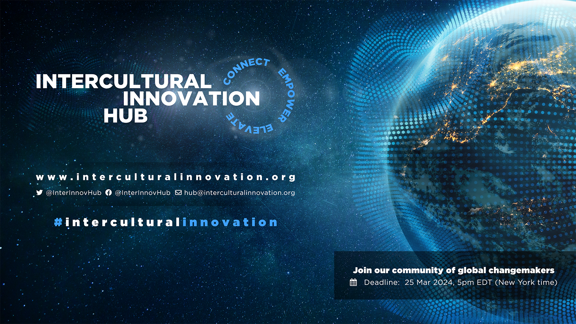 Start of Applications for the Intercultural Innovation Hub 2024: Connecting, Empowering, and Elevating Global Grassroots Organizations Worldwide